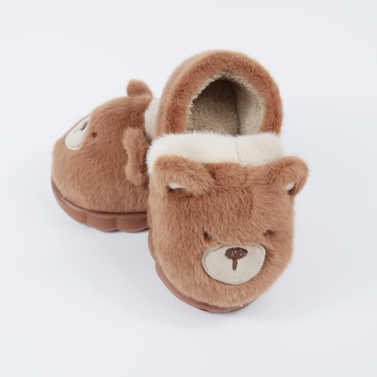 Дитячі зимові тапулі “Cute Bear” пухнасті у вигляді ведмедика