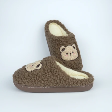 Жіночі домашні капці Teddy Bear коричневі