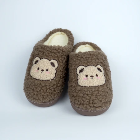 Жіночі домашні капці Teddy Bear коричневі