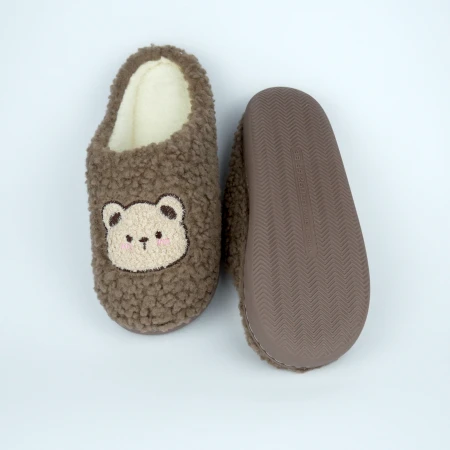 Жіночі домашні капці Teddy Bear коричневі