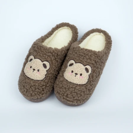 Жіночі домашні капці Teddy Bear коричневі