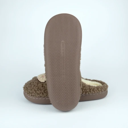 Жіночі домашні капці Teddy Bear коричневі