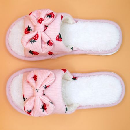 Жіночі домашні капці Strawberry Dream рожеві