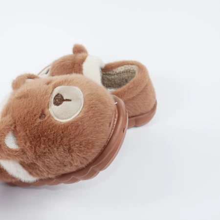 Дитячі зимові тапулі “Cute Bear” пухнасті у вигляді ведмедика