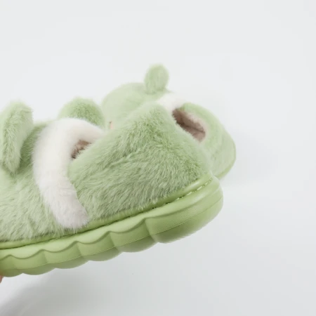 Дитячі теплі тапулі “Happy Frog” теплі м’які у вигляді жабки