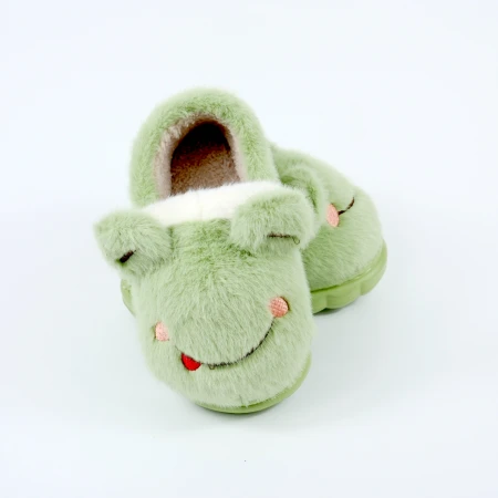 Дитячі теплі тапулі “Happy Frog” теплі м’які у вигляді жабки