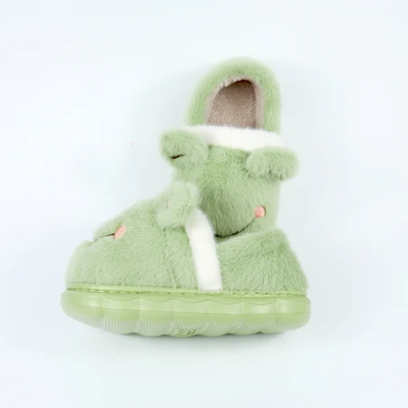 Дитячі теплі тапулі “Happy Frog” теплі м’які у вигляді жабки