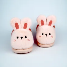 Дитячі зимові тапулі “Fluffy Bunny” м’які теплі із вушками зайчика
