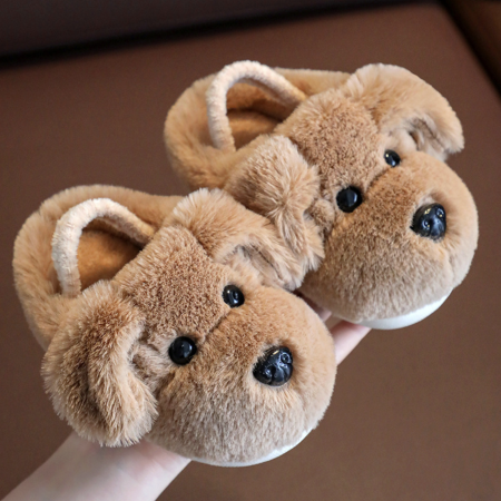 Дитячі теплі зимові тапулі “Funny Doggy” м’які пухнасті у вигляді собачки