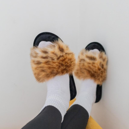 Жіночі домашні капці Halluci з хутра Руда лисичка