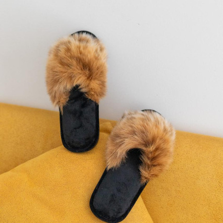 Жіночі домашні капці Halluci з хутра Руда лисичка
