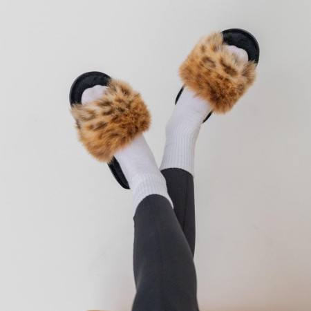 Жіночі домашні капці Halluci з хутра Руда лисичка