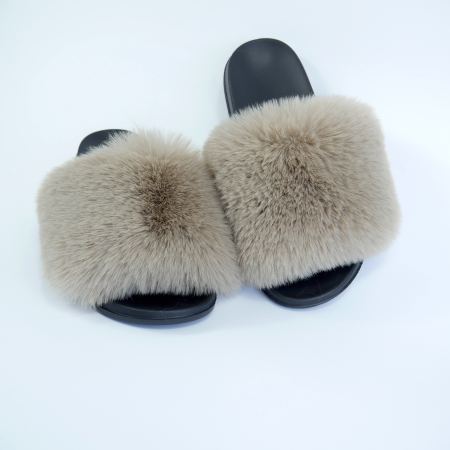 Жіночі тапочки для вулиці, капучино — на резиновій підошві