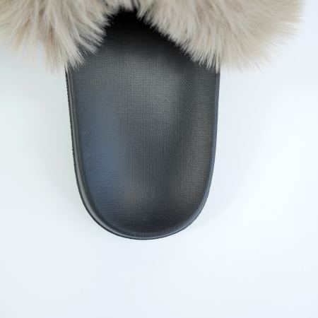 Жіночі тапочки для вулиці, капучино — на резиновій підошві