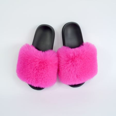 Женские тапочки для улицы, малиновый цвет — на резиновой подошве