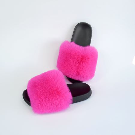 Женские тапочки для улицы, малиновый цвет — на резиновой подошве