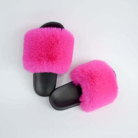 Женские тапочки для улицы, малиновый цвет — на резиновой подошве