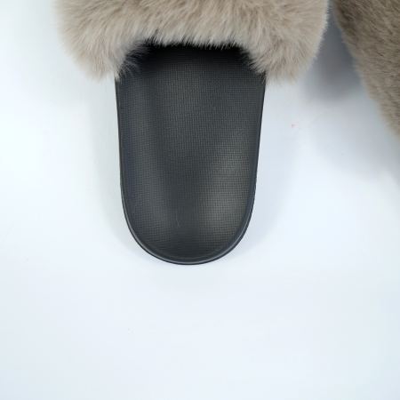 Женские уличные тапочки на резиновой подошве, бежевые